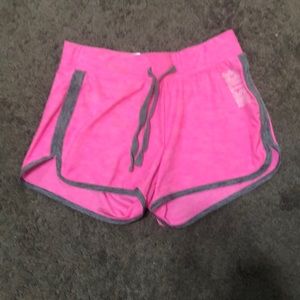 Pink and grey justice athletic shorts